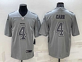 Men's Las Vegas Raiders #4 Derek Carr Grey Atmosphere Fashion 2022 Vapor Untouchable Stitched Limited Jersey,baseball caps,new era cap wholesale,wholesale hats
